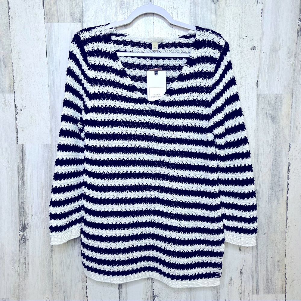 NWT Dana Buchman Black/White Sweater